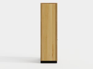 Miniaturka 5 - Regał na wino Renvano 60 cm dąb i czarny – zdjęcie 5
