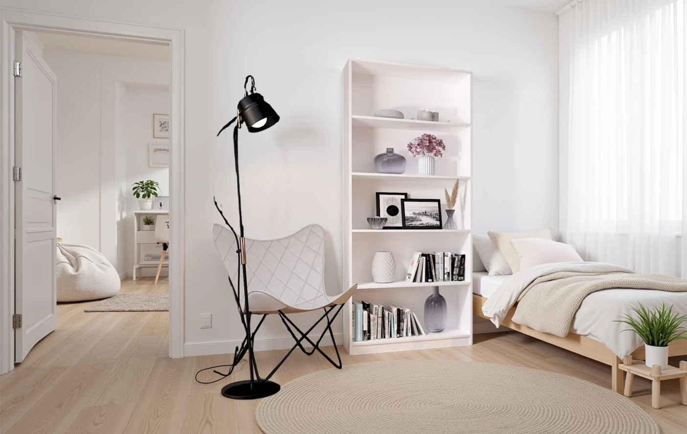 Regał Novia biały 40 i 80 cm