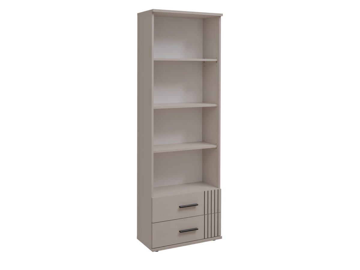 Regał stojący z 2 szufladami Sigvero 60 cm kaszmir czarny