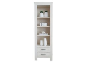 Miniaturka 6 - Regał TIROL 59 cm z litego drewna – front, trzy półki i dwie szuflady