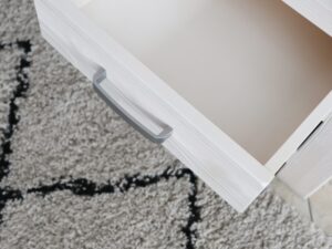 Miniaturka 4 - Otwarta szuflada regału TIROL 59 cm – widok wnętrza i uchwytu