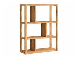 Miniaturka 4 - Regał wiszący dębowy Daverna 63x90 cm w kolorze naturalnego dębu – zdjęcie produktu na białym tle