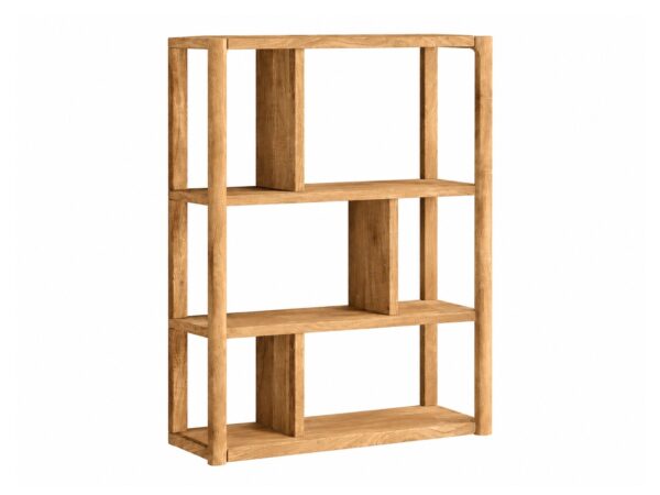 Regał wiszący dębowy Daverna 63x90 cm w kolorze naturalnego dębu – zdjęcie produktu na białym tle