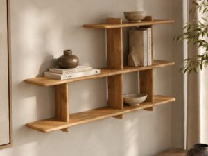 Miniaturka 3 - Regał wiszący Valdaro 140 cm dąb naturalny, wysokość 66 cm