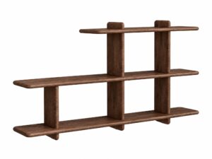 Miniaturka 1 - Regał wiszący modułowy Valdaro 140x66 cm w kolorze tabacco – zdjęcie produktu na białym tle