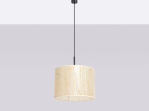 Miniaturka 23 - Regulowana lampa wisząca Elaria 40 cm beżowy marmur na jasnym tle
