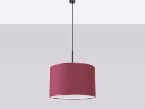 Miniaturka 7 - Regulowana lampa wisząca Elaria 40 cm burgundowy na jasnym tle