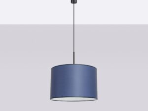 Miniaturka 15 - Regulowana lampa wisząca Elaria 40 cm granatowy na jasnym tle