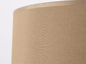 Miniaturka 28 - Regulowana lampa wisząca Elaria 40 cm taupe – detal tkaniny abażuru