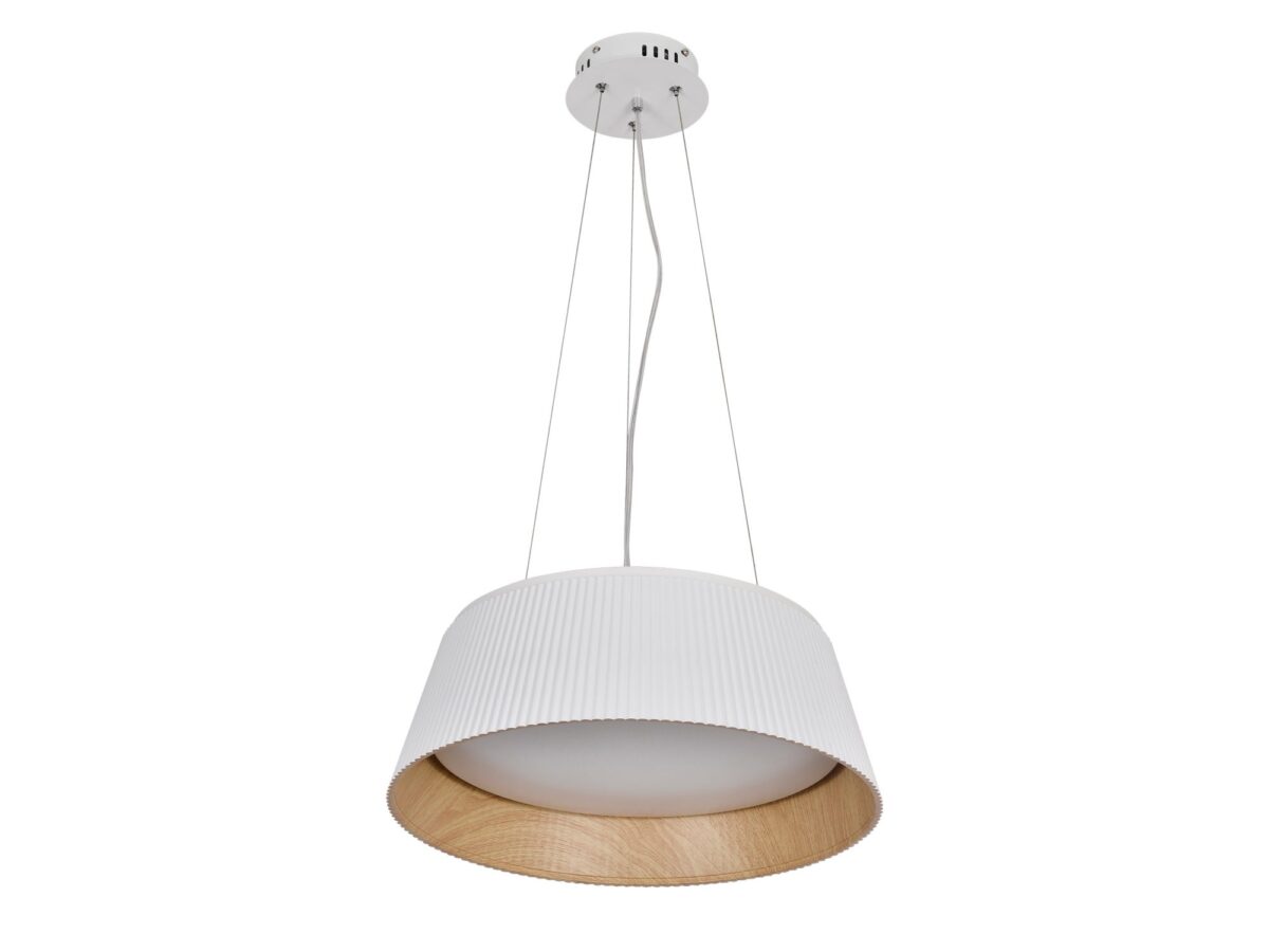 Lampa wisząca Romadena LED 24 W z białym kloszem