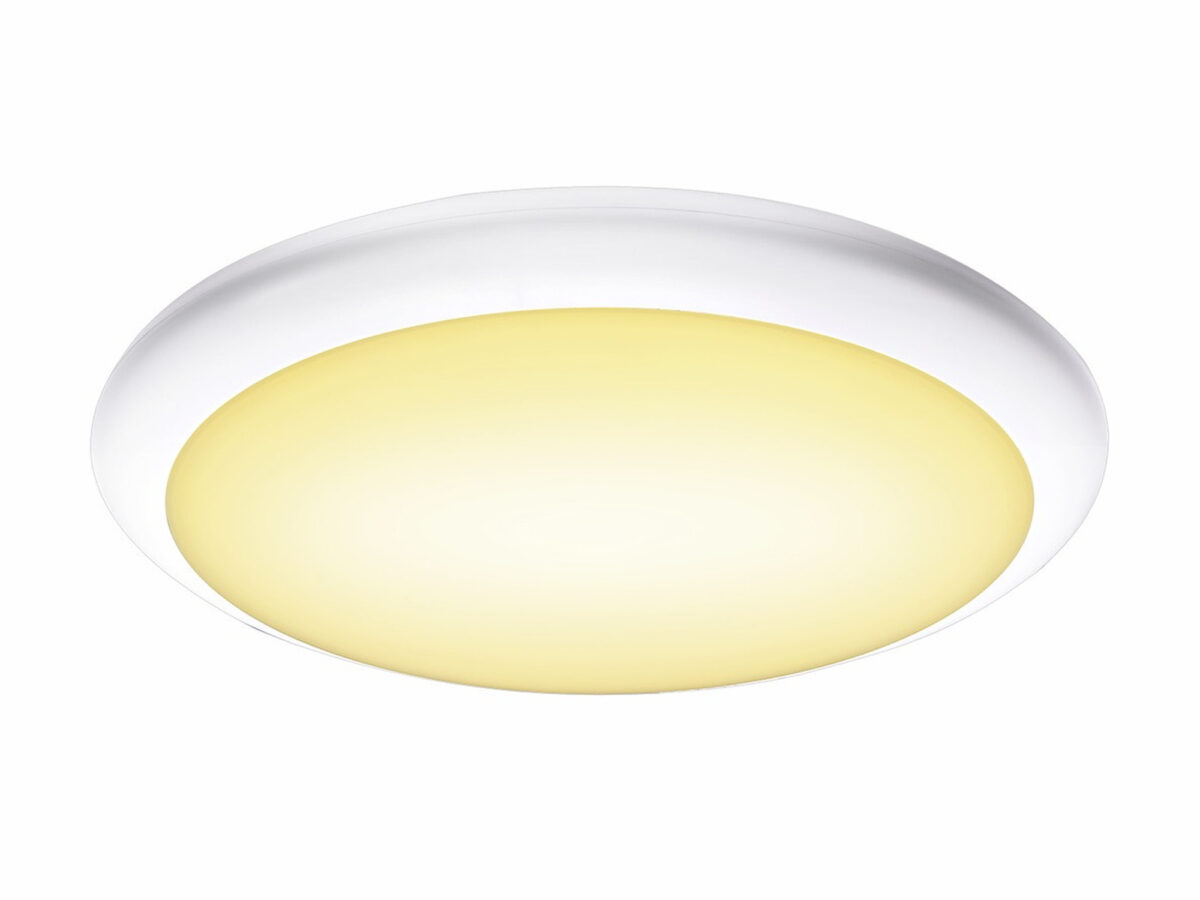 Kinkiet zewnętrzny Ruba LED IP65 biały Ø27–42 cm