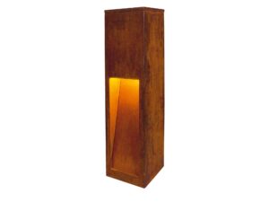 Miniaturka 5 - Rusty Slot rdzawa lampa ogrodowa 50 cm – detal obudowy
