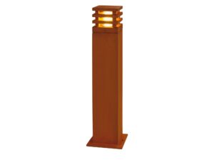 Miniaturka 1 - Lampa ogrodowa Rusty Square 71 cm w rdzawym wykończeniu – packshot