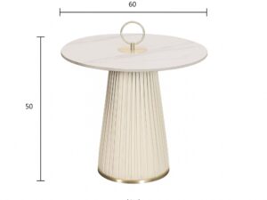 Miniaturka 5 - Rysunek wymiarowy stolika Virtus – średnica 60 cm i wysokość 50 cm