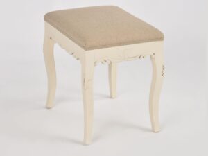 Miniaturka 3 - Siedzisko Sorrento z rzeźbioną kremową ramą i beżowym obiciem, detal