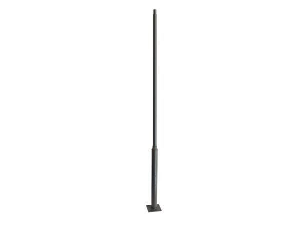 Słup stalowy 400 cm LS-LB-H4000 POLE – widok z przodu na białym tle