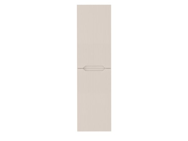 Słupek łazienkowy Coralia 130 cm Kaszmir, ryflowane fronty od przodu