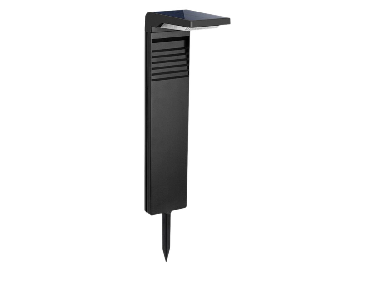 Słupek solarny ogrodowy LED 0,5 W 3000 K IP44 czarny 57,6 cm