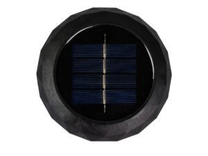 Miniaturka 1 - Panel słoneczny na górze czarnego słupka LED RGB