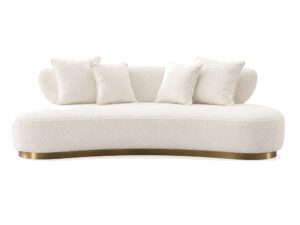 Miniaturka 4 - Sofa 257 cm boucle w kolorze ecru – Zenith