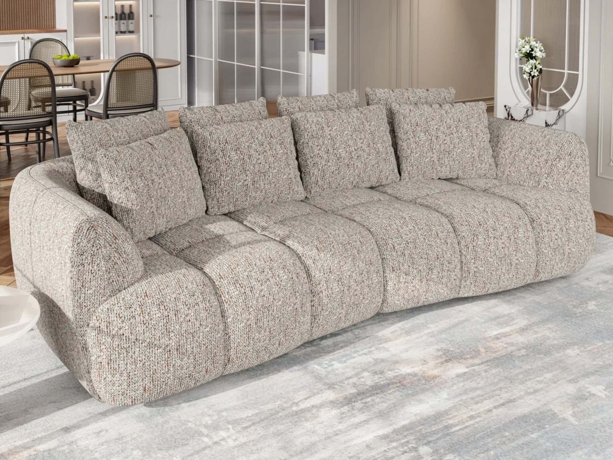 Sofa Bessaro 278 cm w aranżacji salonu