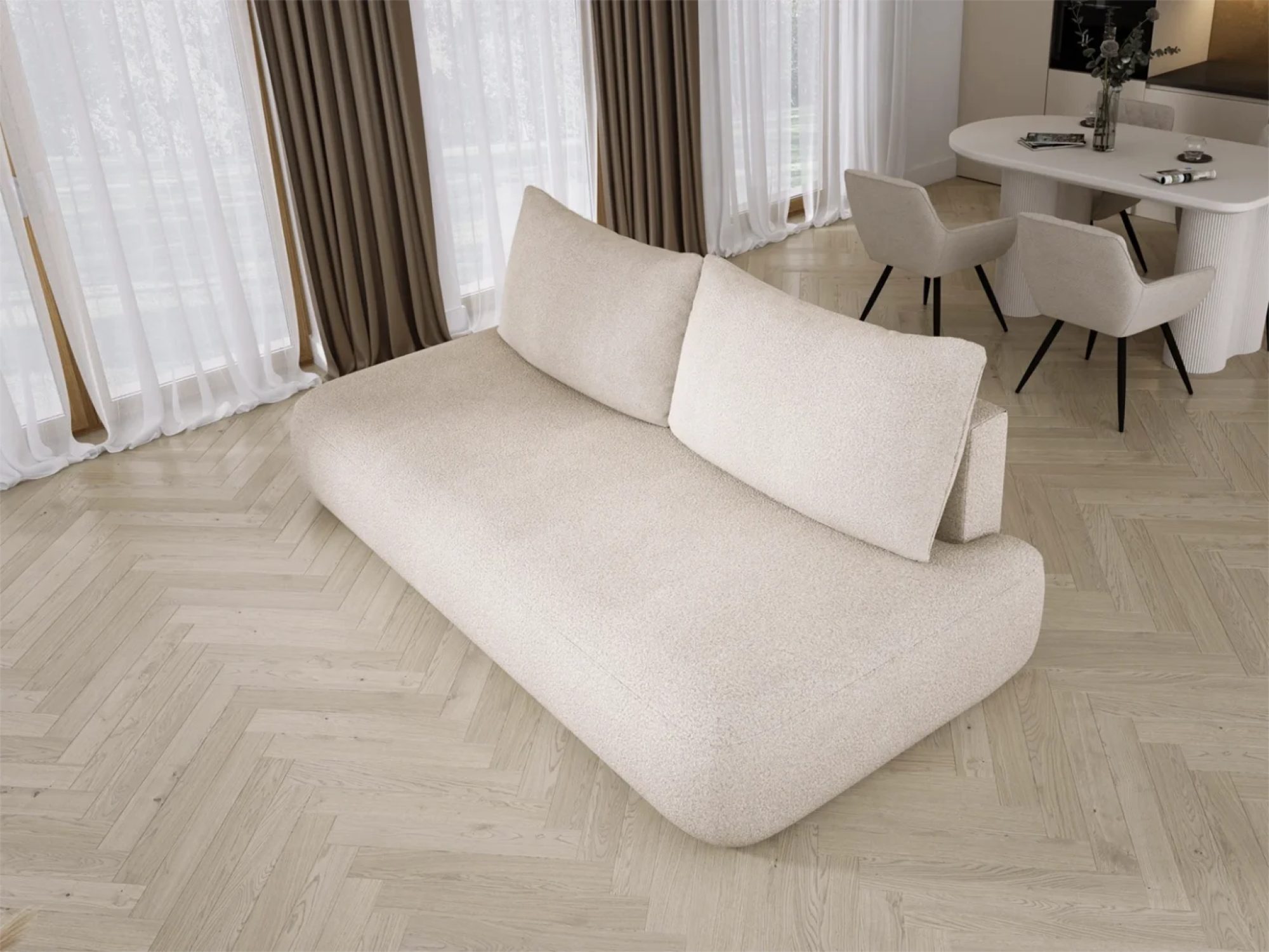 Sofa Bloomero 235 cm detal bryły