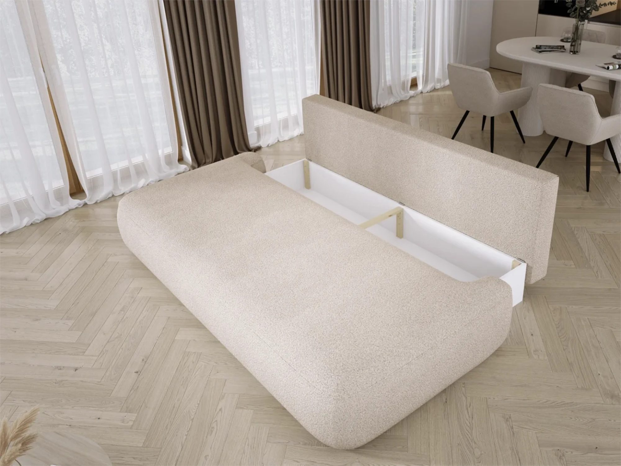 Sofa Bloomero 235 cm pojemnik