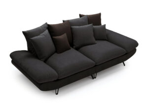 Miniaturka 2 - Duża sofa Botavio widziana z góry, układ siedziska i poduszek dekoracyjnych