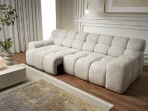Miniaturka 1 - Sofa Campello 288 cm z elektrycznie wysuniętą częścią siedziska po lewej stronie