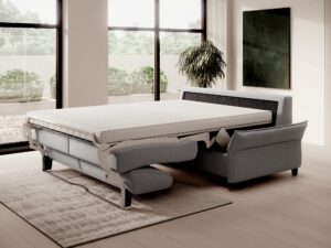 Miniaturka 4 - Sofa Cantvero w trakcie rozkładania – materac na metalowym stelażu