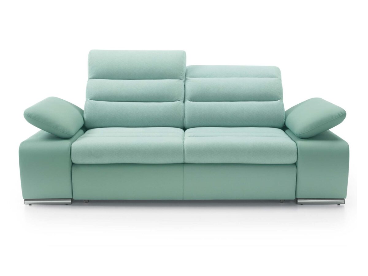 Sofa tapicerowana Corfino 214 × 107 cm w tapicerce do wyboru