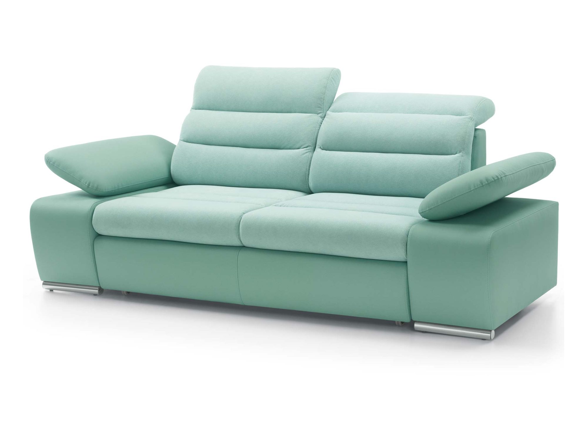 Sofa Corfino – ukośne ujęcie bryły i podłokietników