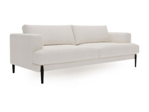 Miniaturka 1 - Trzyosobowa sofa Delvora ustawiona pod kątem, ujęcie trzy czwarte z poduszkami