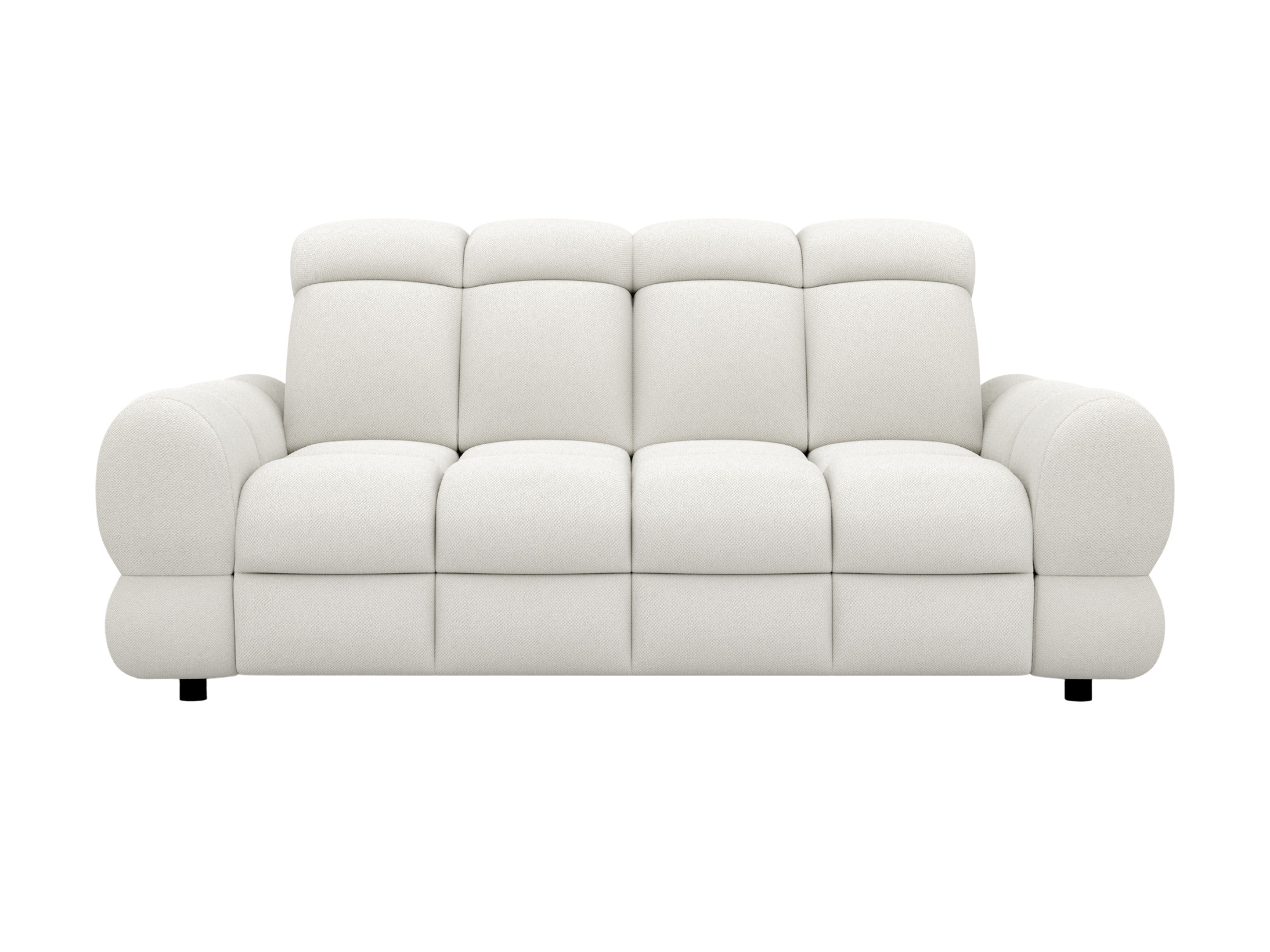 Sofa dwuosobowa wypoczynkowa Tolvaro 187 cm na białym tle – widok z przodu