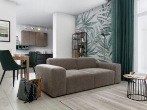 Miniaturka 5 - Sofa dwuosobowa z miękkim siedziskiem Astrevia 210 cm w aranżacji wnętrza 5
