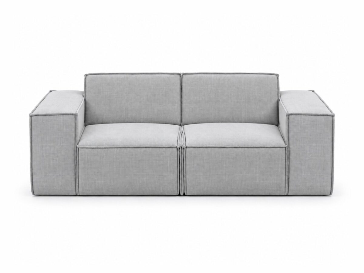 Sofa dwuosobowa z niskimi podłokietnikami Mervino 204 cm
