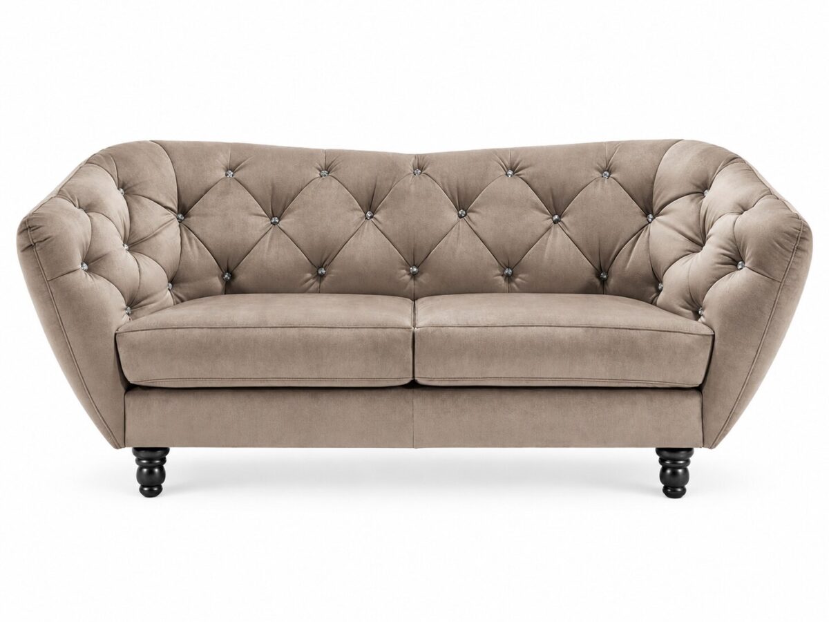 Sofa dwuosobowa z pikowanym oparciem Ardenzo 190 cm
