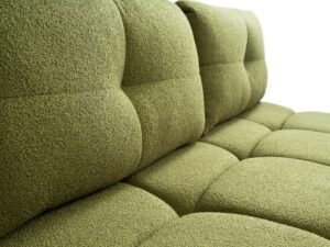 Miniaturka 5 - Sofa Elbano – zbliżenie struktury tapicerki i wykończenia bryły