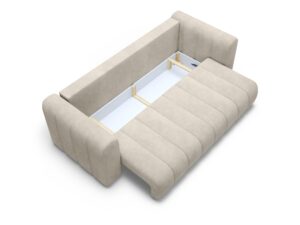 Miniaturka 3 - Sofa Fendaro – otwarty pojemnik na pościel pod rozkładanym siedziskiem
