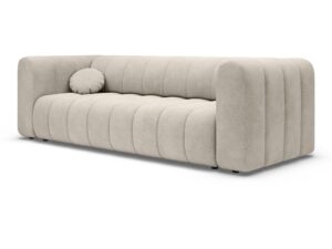Miniaturka 1 - Sofa Fendaro – widok pod kątem na przeszywane siedzisko i podłokietnik