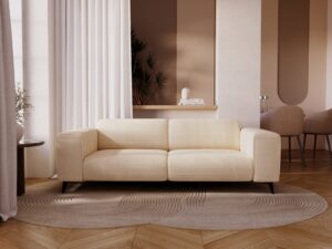 Miniaturka 5 - Sofa dwuosobowa Julvena w aranżacji przytulnego, jasnego salonu