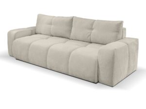 Miniaturka 1 - Sofa Lindoro – ukośny widok tapicerowanego siedziska i oparcia