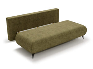 Miniaturka 3 - Sofa Modrino w pozycji rozłożonej, z funkcją spania i pojemnikiem na pościel