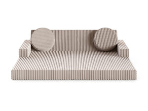 Miniaturka 2 - Sofa modułowa do zabawy Lomira — rozłożona do spania, na białym tle