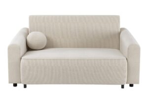 Miniaturka 5 - Sofa Nell 165 cm jasnobeżowa Curio 09 – widok z przodu