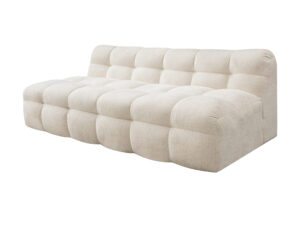 Miniaturka 4 - Sofa dwuosobowa tapicerowana Nubero 185 cm beżowa – zdjęcie 5
