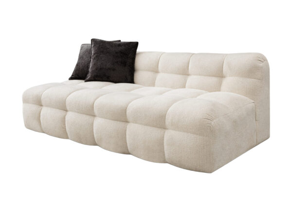 Sofa dwuosobowa tapicerowana Nubero 185 cm beżowa
