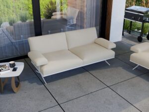 Miniaturka 2 - Sofa ogrodowa dwuosobowa Celestra w aranżacji tarasu