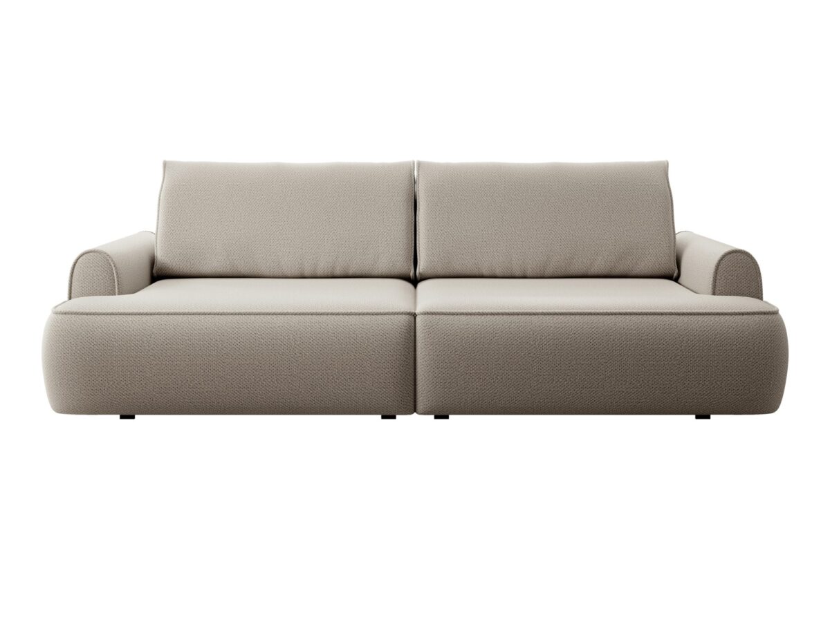 Sofa z funkcją spania i pojemnikiem Onelia 250 × 102 cm w tapicerce do wyboru