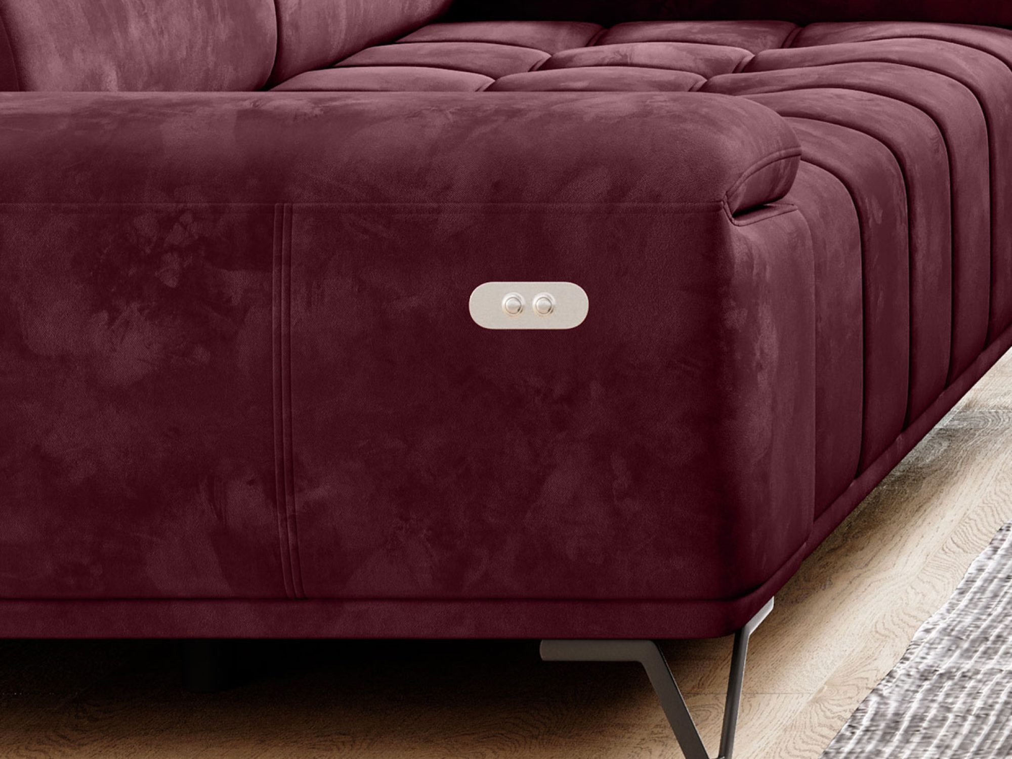 Sofa Pallavero 194 cm detal przeszyć